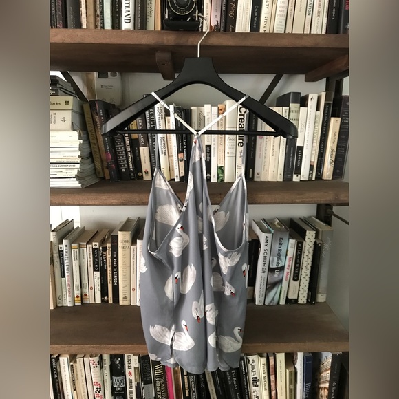 NWOT Shady Lady Grey Swan Camisole Top (S)  and Short (M) Sleep - Lounge Set S/M - Picture 8 of 16